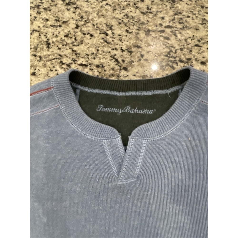 Tommy Bahama Sweater‎ Mens XL Long Sleeve Pullover Blue #633 - Picture 2 of 10
